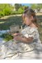 Asian Girls' Embossed Printed Crop Top and Skirt Set (with a Gift Bow) - 3