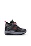 Winter Waterproof Lace-Up Children's Boots Black and Red Colorful Durable Boots