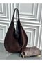 Genuine suede leather women's shoulder bag