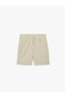 Regular Fit Pocket Bermuda Shorts with Belted Waist