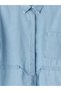 Lcw Everyday Indigo Lace-Up Linen Blend Women's Jean Shirt - 7