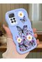 Redmi Note 11 Pro 5g Compatible Case with Camera Protector Blue Silicone Couple Phone Case Butterfly Pattern
