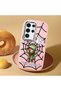 Samsung Galaxy S23 Ultra Compatible Case with Camera Protection Pink Silicone Couple Phone Case with Spiderman Pattern - 2