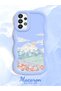Samsung Galaxy A33 5g Compatible Case Camera Protector Blue Silicone Couple Phone Case Landscape Pattern - 2