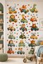 Safari Themed Kids Room Wall Sticker – Cute Animal Cars - 2