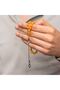 Silver Ball Kazaz Tassel-Adorned Tightened Amber Prayer Beads - 3