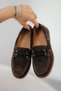 Sims Women's Lace-Up Genuine Suede Leather Loafer Shoes Brown - 5