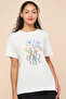 Printed T-Shirt with Crew Neck and Short Sleeves