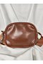 Mink Brown Metal Buckle Shoulder Bag - 2