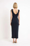 Women's Sleeveless V-Neck Bodycon Maxi Dress Modal Fabric Tie Detail Lined Relaxed Fit Casual Stylish - 5