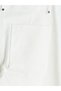 Ecru Wideleg Fit Women's Jean Trousers - 4