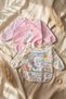 2-Pack Liquid-Proof Long Sleeve Bibs 6-24 Months - Blw Compatible Stain-Proof Baby Bibs with Crumb Pockets - 2