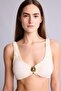 Regular Fit Wrinkled Textured Off-White Bikini Top E0206Ax26Sm - 3