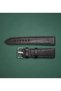 22mm Black Floter Patterned Genuine Leather Watch Strap - 2