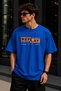 Replay Text Printed Unisex Oversize T-Shirt – Cotton Crew Neck Casual T-Shirt