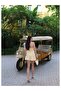 Eh Collection Floral Appliqué Mini Balloon Dress - 5