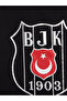 قميص أسود برقبة دائرية مطبوع عليه Beşiktaş للأولاد