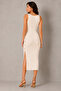 Women's Ecru Button Detailed Camisole Midi Dress - 3