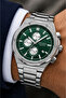 Men's Wristwatch Steel Band Silver Color Functional Premium Design with Calendar Gift Boxed
