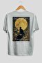 90 Cats for Cat Lovers Printed White Oversize T-Shirt 100% Cotton Unisex Cat Lover Premium Design