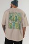 For the Love of Cats 92 Cat Printed Beige Oversize T-Shirt 100% Cotton Unisex Cat Lover Premium Design - 5