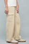 Solid Cargo Pants with Button Closure - 2