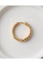 Valtreon Inlaid Zircon Stone Sectioned Hoop Steel Xuping Earrings - 4