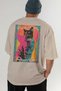 For the Love of Cats 72 Cats Printed Beige Oversize T-Shirt 100% Cotton Unisex Cat Lover Premium Design - 6