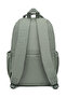 Large Size Multi-Pocket Waterproof Crinkle Fabric High School School Bag with Laptop Compartment Green - 3