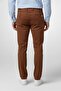 Men Slim Fit Plain Chino Pants, Brown - 5