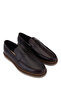Men's Genuine Leather Brown Loafer Shoes - 2