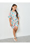 Girls Coastal Print Short Sleeve Shirt - 2