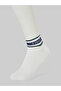 Pack of 5- Printed Detail Ribbed Cuff Ankle Socks - 8