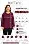 Women's Middle Age and Above Polka Dot Patterned Elastic Sleeves Combed Cotton Mother Blouse 1603 - 6