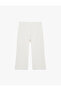 Cotton Elastic Waist Muslin Wide Leg Pants - 4