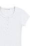 2121 Women's 100% Cotton Camisole Button Detailed T-Shirt White - 2