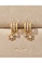 Sun Detail Hanging Earrings - 4