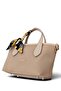 Mink, Soft Textured, Scarf, Cross Strap, Minimalist, Hand & Shoulder Women's Bag - 5