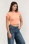 Women's orange t-shirts - 2