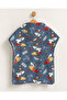 100592 – Boy's Sea-Themed Poncho Towel 60X60 cm Hooded Beach Towel - 2
