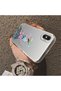 iPhone XS Max Compatible Silicone Edge Hard Back Case Couple Phone Case Beautiful Girl Patterned - 3
