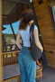 Foldable Beach Hat with Bow - 5