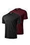 2-Pack Men's 100% Cotton Crew Neck T-Shirt with Soft Texture, Fitting on the Shoulders and Not Showing the Belly.