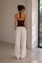 Lace Detailed Halter Neck One Side Gathered Blouse - 2