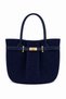 Elise Genuine Leather Detailed Lightweight and Soft Rope Clutch Bag - Gold Locked Stylish Daily Women's Bag Si