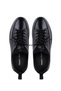 Men's Genuine Leather Black Analin Sneakers & Sports Shoes - 5