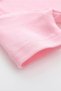 4-Piece Pink Melange Gray White Ecru Short Sleeve Baby Bodysuit Set, Baby Girl Snap Fastener Bodysuit Jumpsuit, Four-Piece Bodysuit Set - 6