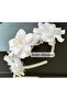 Special Design White Artificial Flower Lace Fancy Crown Women's Children's Crown - 3