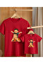 Father's Day Concept - Father-Son Combination T-Shirt Oversize 100% Cotton T-Shirt (Must Be Ordered in Pairs for Combination)