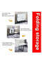 Dining Table Foldable Kitchen Table Extendable Versatile Table Space Saving Dining Table Drop Leaf Extension for Small Spaces black 120cm*80cm*75cm - 3